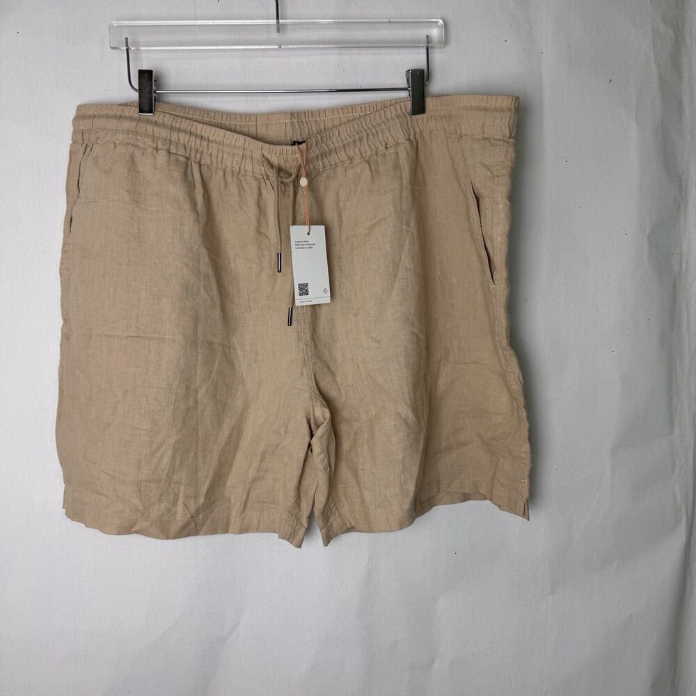 Quince  100% European Linen Shorts Mens 2XL 7" Drawstring